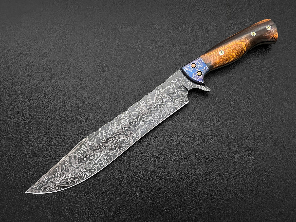 First Light | Western Bowie Knife | Dawson Select Steel | Arizona Ironwood