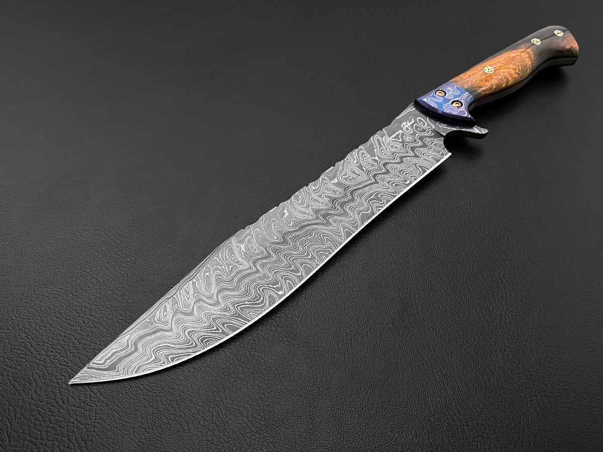 First Light | Western Bowie Knife | Dawson Select Steel | Arizona Ironwood - Image 3