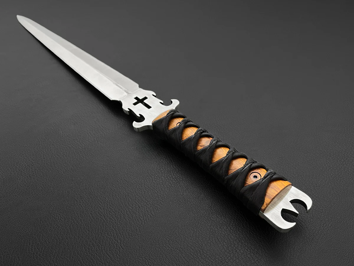 Defender of the Faith | Double-Edged Short Sword | CPM-MagnaCut Steel | Satin Finish - Image 2