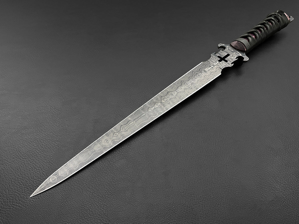 Defender of the Faith | Dawson Select Steel | Double-Edged Short Sword | Purple Heartwood - Image 3