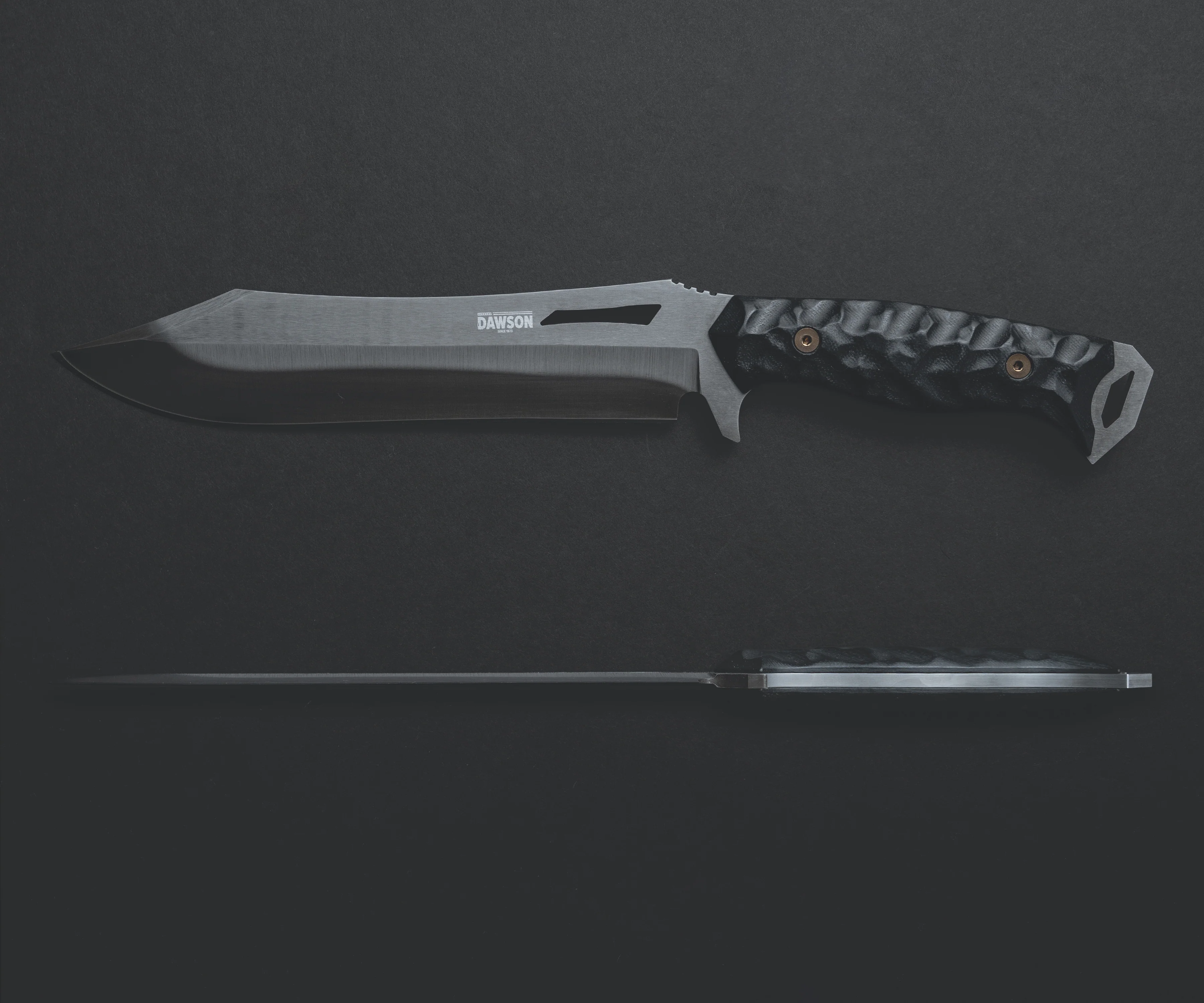 Dominion | Clip Point Survival Bowie | 80CRV2 Steel | Hamon - Differential Heat Treat