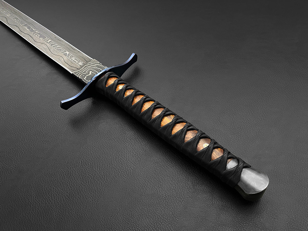 Crusader | European Style Double-Edged Sword | Dawson Select Steel | Arizona Ironwood - Image 3