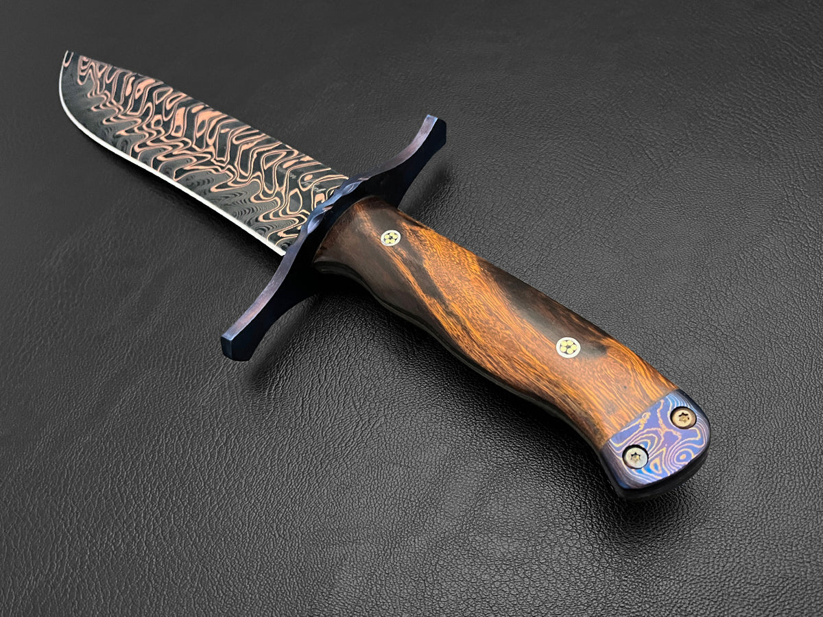 Red Mesa Bowie Knife | Dawson Select Steel | Arizona Ironwood - Image 2