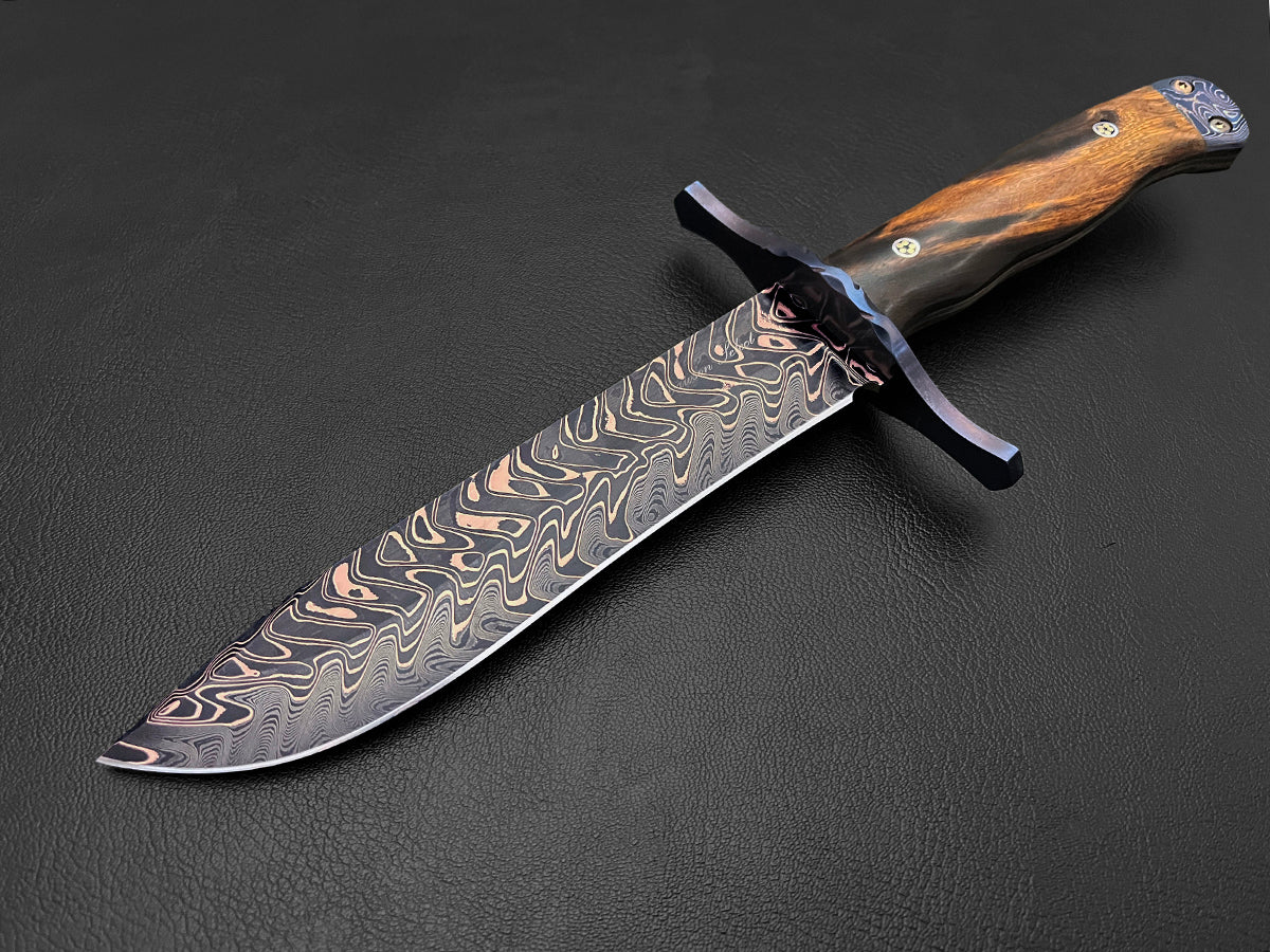 Red Mesa Bowie Knife | Dawson Select Steel | Arizona Ironwood - Image 3