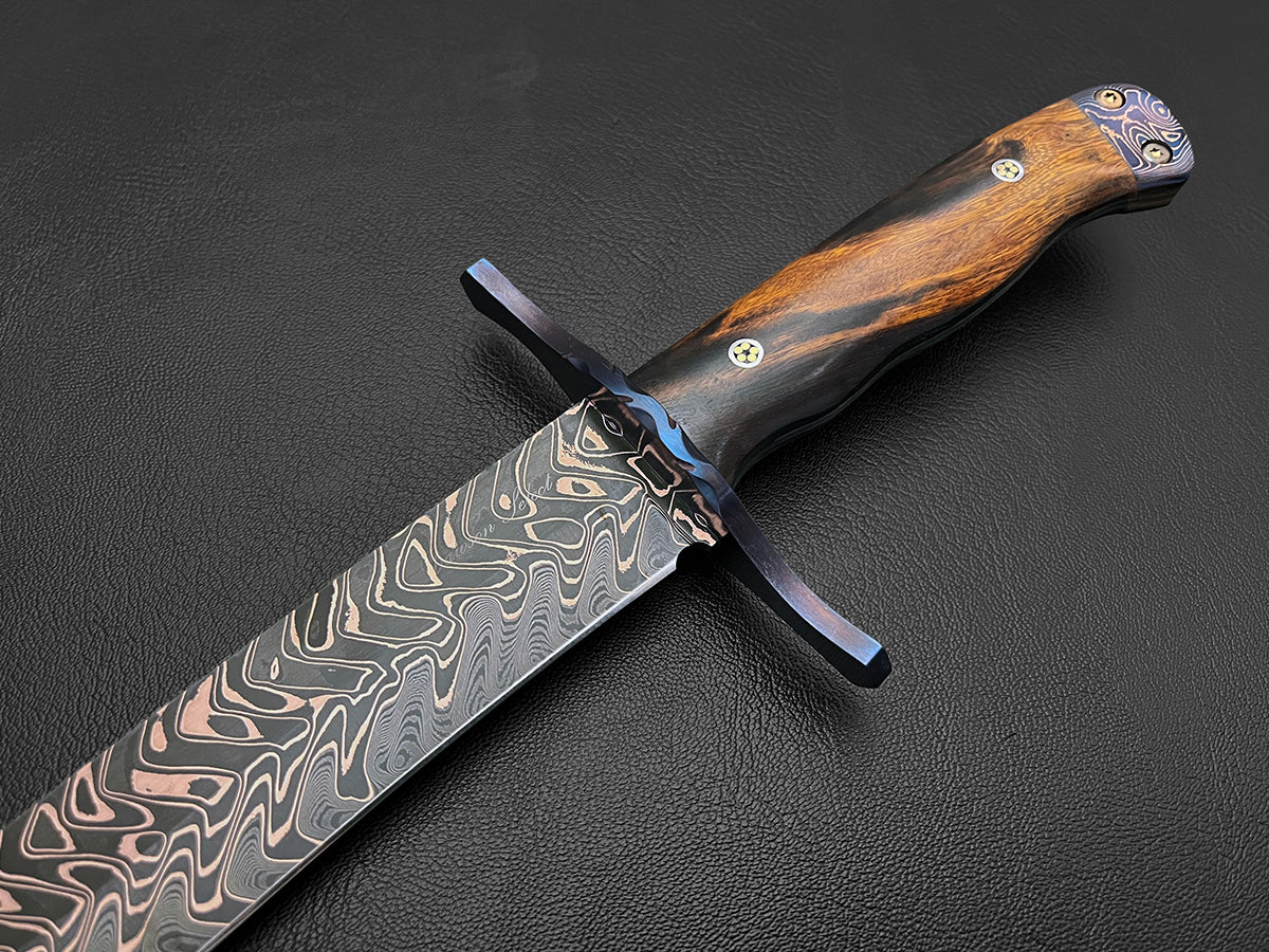 Red Mesa Bowie Knife | Dawson Select Steel | Arizona Ironwood - Image 4