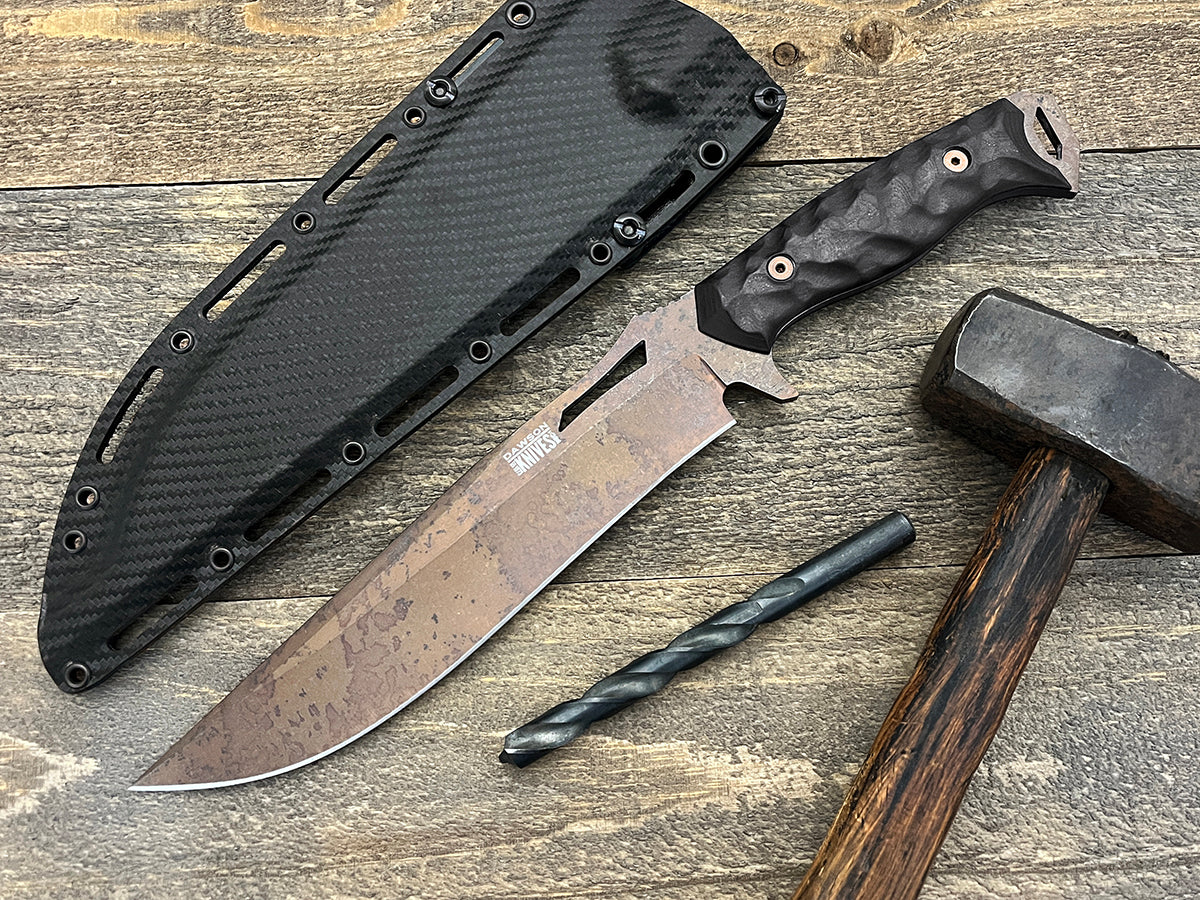 Seraphim CP (Crusher Pommel) | Urban Survival Bowie | CPM-MagnaCut Steel | Arizona Copper Finish