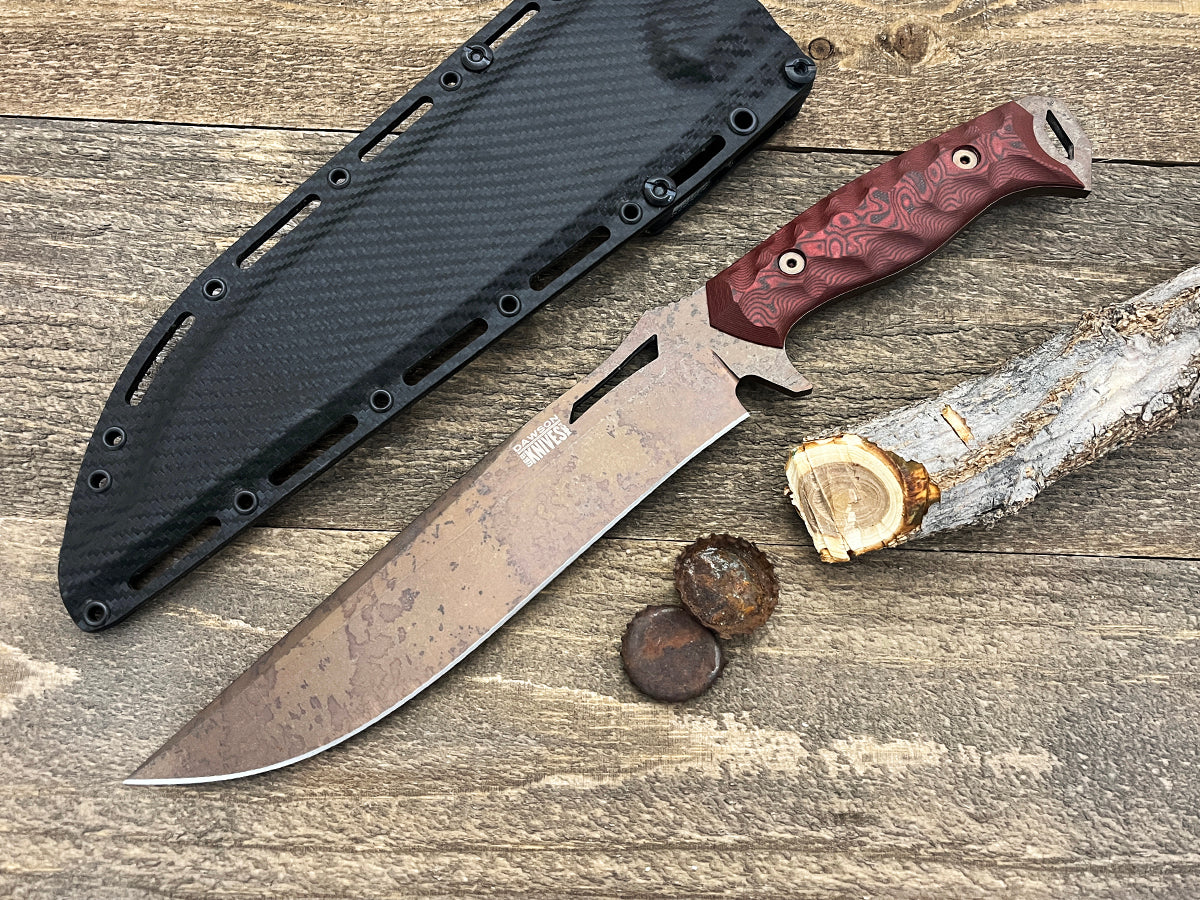 Seraphim CP (Crusher Pommel) | Urban Survival Bowie | CPM-MagnaCut Steel | Arizona Copper Finish - Image 3