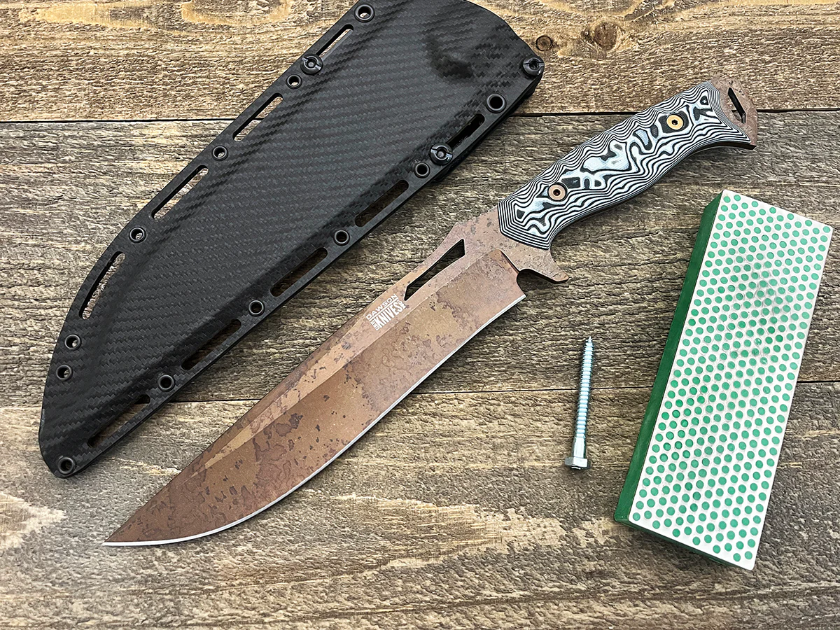 Seraphim CP (Crusher Pommel) | Urban Survival Bowie | CPM-MagnaCut Steel | Arizona Copper Finish - Image 4