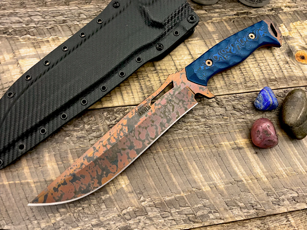 Seraphim CP (Crusher Pommel) | Urban Survival Bowie | CPM-MagnaCut Steel | Arizona Copper Finish - Image 5