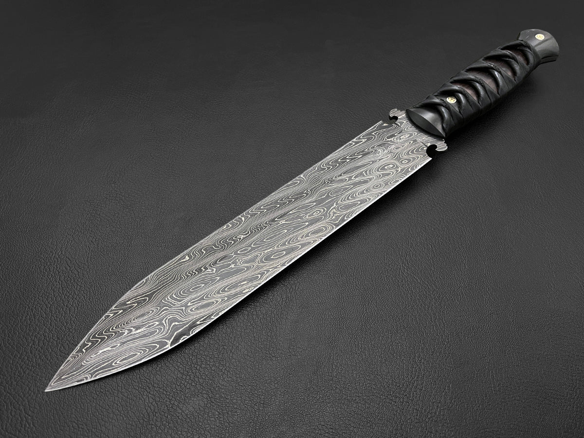 Praetorian | Gladius-style Dagger | Dawson Select Steel | Arizona Ironwood + Buffalo Horn - Image 2
