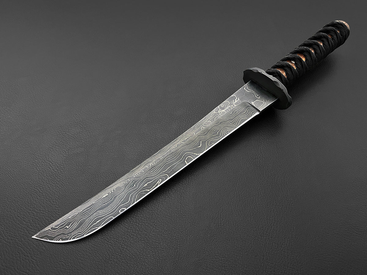 Shu Ni Shōri Ari | Japanese Tanto | Dawson Select Steel | Arizona Ironwood - Image 2