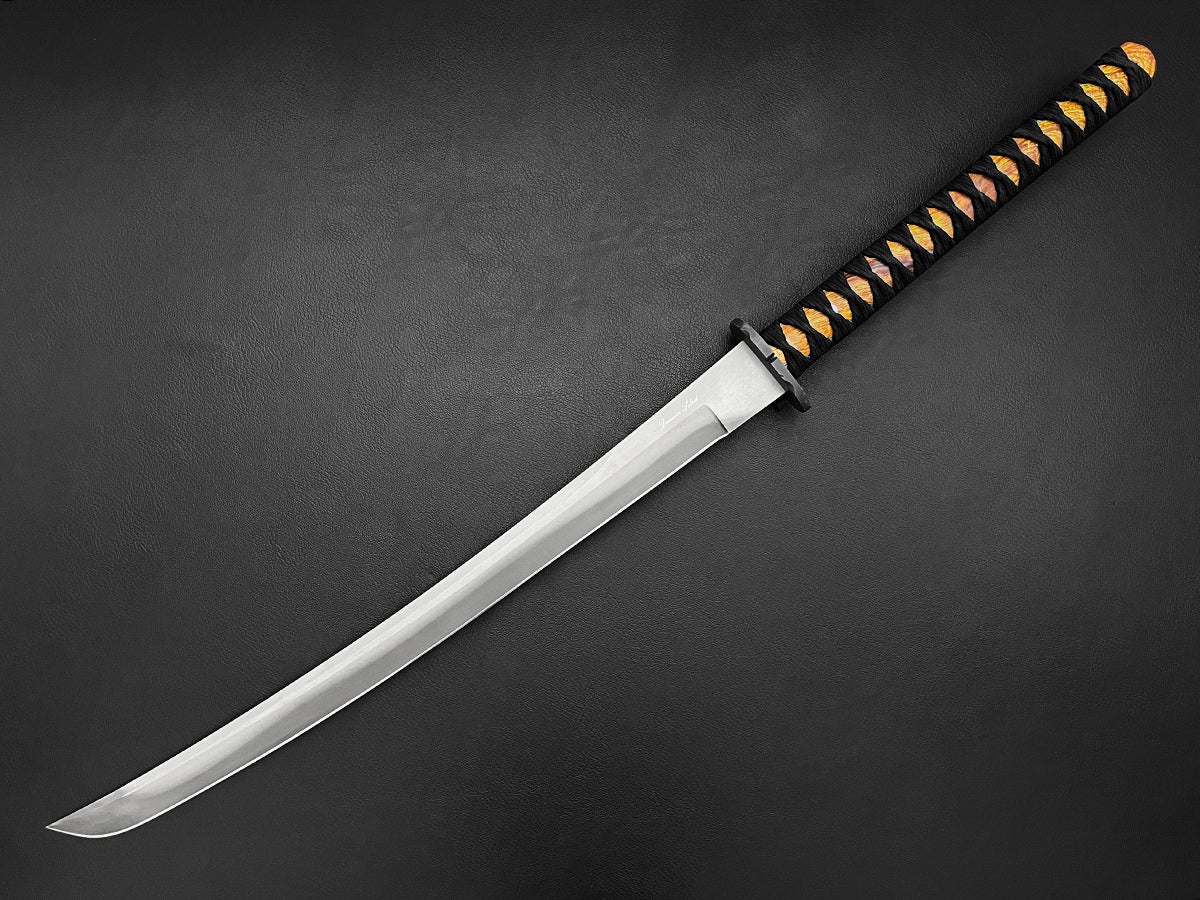 Tokugawa | 20" Dawson Select Japanese Katana | Hamon | Arizona Ironwood
